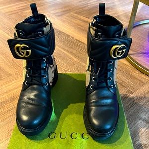 Womens Gucci Combat Boots
